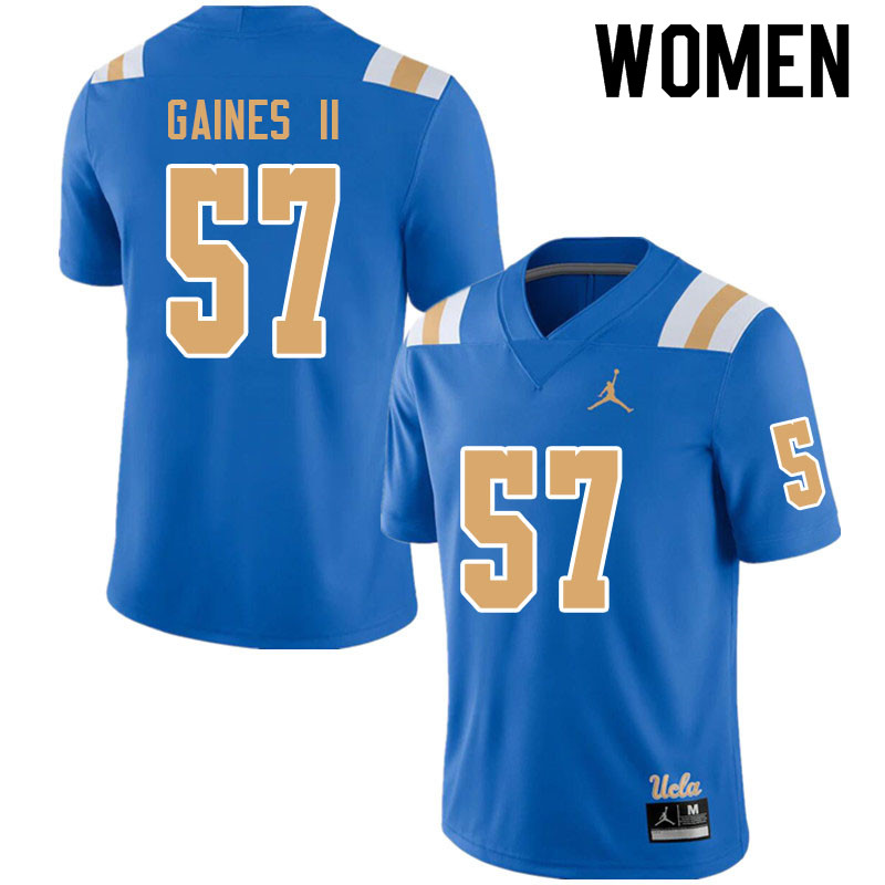 Jordan Brand Women #57 Jon Gaines II UCLA Bruins College Football Jerseys Sale-Blue - Click Image to Close